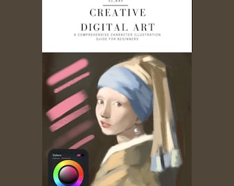Creative Digital Art - A Guide to Procreate Illustration + Brush Set Bundle