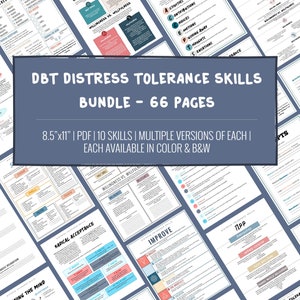 DBT Distress Tolerance Skills Bundle