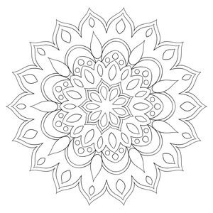 5 Printable Mandala Coloring Pages