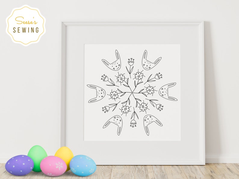 Easter Hand Embroidery Pattern - PDF Pattern Bundle - Set of 2 - Etsy