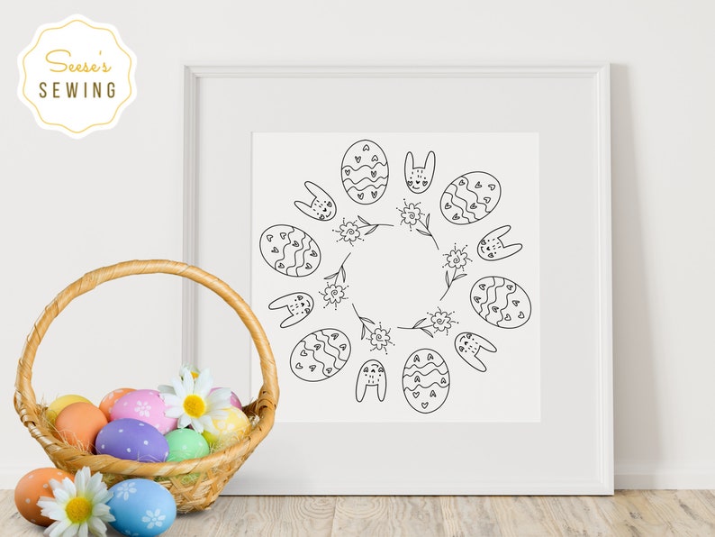 Easter Hand Embroidery Pattern PDF Pattern Bundle Set of 2 - Etsy
