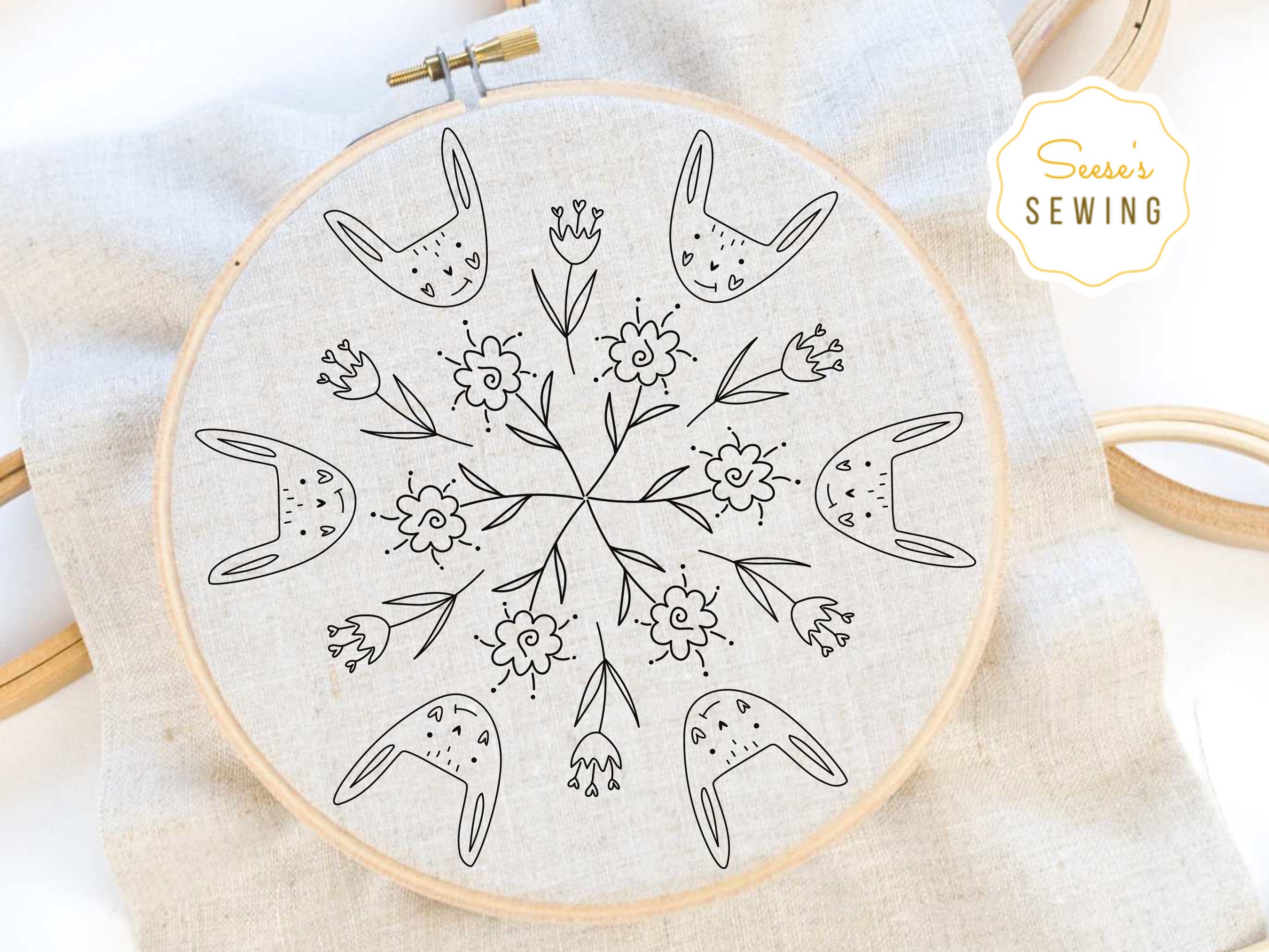 Easter Hand Embroidery Pattern - PDF Pattern Bundle - Set of 2 - Etsy