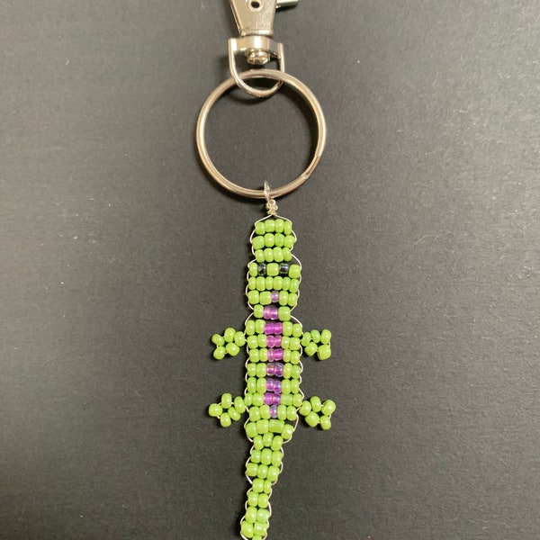 Porte-clés crocodile fait main