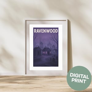 Ravenwood Digital Print | Sims-Inspired Wall Art | Sims Wall Decor | Printable Sims Poster | Digital Download