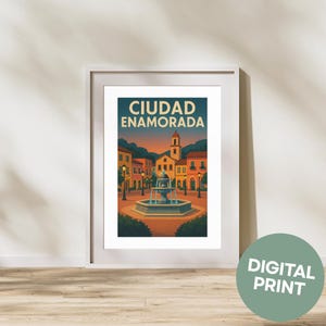 Ciudad Enamorada Sims 4 Print: Romantic Gaming Wall Art (PDF Download A4)
