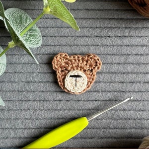 Crochet Pattern - INSTANT PDF DOWNLOAD - Crochet Animals - Teddy Bear Appliqué Pattern - Crochet Patterns - Appliqué Patterns - Baby