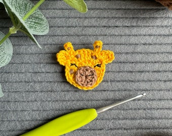 Crochet Giraffe Appliqué Pattern: Safari Animal (PDF Download)