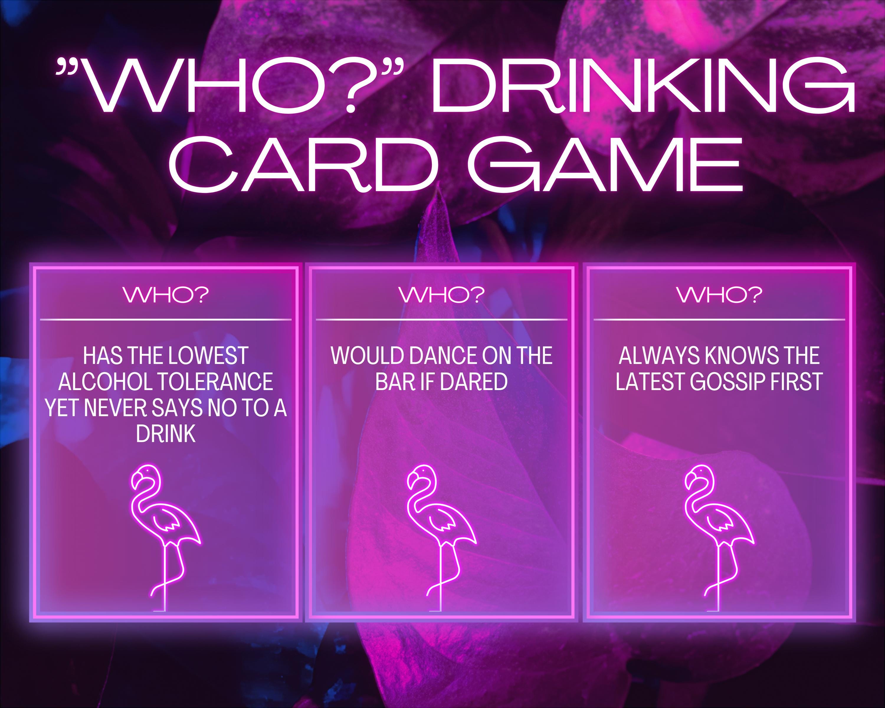 150+ Digital and Printable Drinking Game For Party Nights ADULTS ONLY Drinking Card Game Girl's Night Game Bachelorette Game