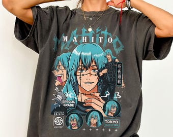 Vintage Mahito Shirt, Sweatshirt, Hoodie, Mahito and friends  Shirt, JJK Shirt, Anime Graphic shirt, Anime Gift Tshirt, Vintage Anime shirt
