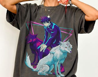 Vintage Megumi Fushiguro Shirt, Sweatshirt, Hoodie, Fushiguro Shirt, JJK Shirt, Anime Grafik-Shirt, Anime Geschenk Tshirt, Vintage Anime Shirt