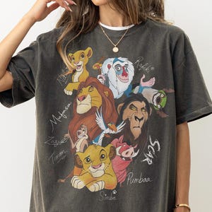 Disney The Lion King Characters Signatures Shirt, Animal Kingdom Safari Mode Hakuna Matata Quotes Tee, Let's Get Wild, WDW Family Trip Gifts