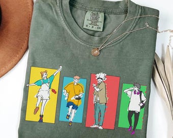 Jujutsu Kaisen Friends Camisa, Sudadera, Sudadera con capucha, Camisa Gojo, Camisa JJK, Camiseta gráfica anime, Camiseta de regalo anime, Camisa anime vintage