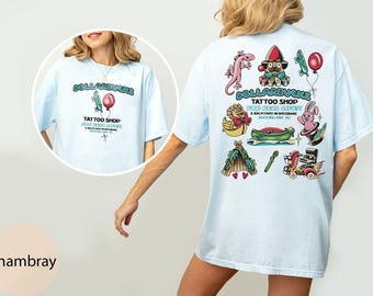 Vintage Dollarbucks Tattoo Shop Comfort Colors Shirt, Dog Lover Tee