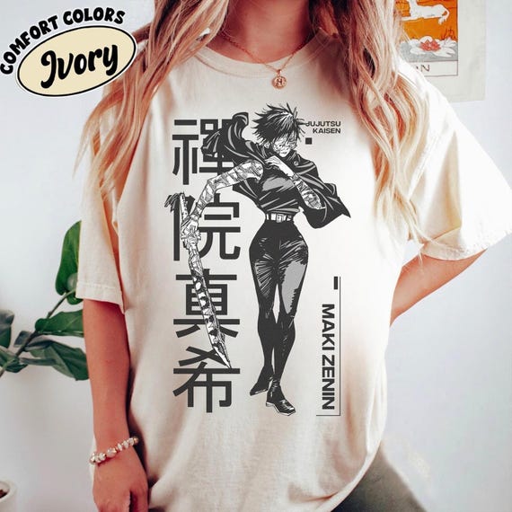 Vintage Maki Zenin Shirt, Sweatshirt, Hoodie, Maki Shirt, JJK Shirt, Anime Graphic shirt, Anime Gift Tshirt, Vintage Anime shirt