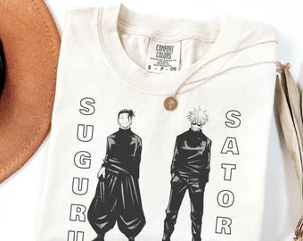 Gojo und Geto Shirt, Sweatshirt, Hoodie, Gojo und Suguru Shirt, JJK Shirt, Anime Grafik-Shirt, Anime Geschenk Tshirt, Vintage Anime Shirt