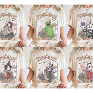 Oogie Boogie Bash 2026 Nightmare Before Christmas T-shirt personnalisé, chemise d'Halloween aventure Disneyland Californie, t-shirts Disney Spooky Season