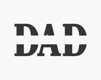 Split DAD Embroidery – Digital Download Machine Embroidery File - 4x4, 5x7, 6x10