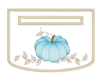 In-The-Hoop Towel Topper Embroidery File - 5x7 Size - Digital Download - Towel Hanger - Autumn Towel Topper