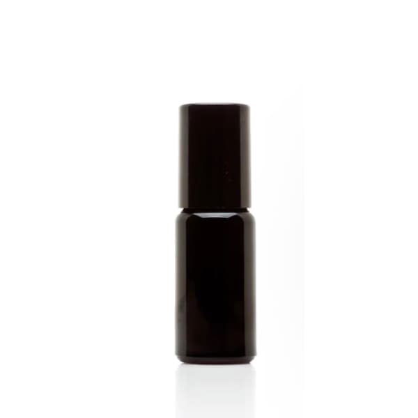 10ML Black Glass Roll On Bottles - UV-Resistant, Glass Roller, heavy duty, and lightweight.