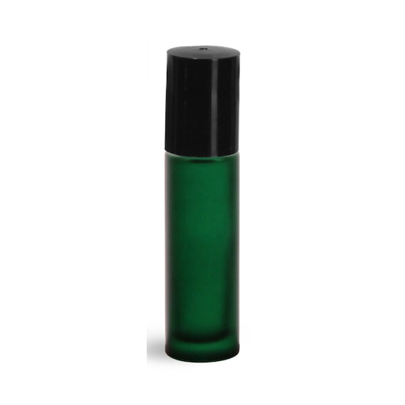 10 Flaconi Roll-On Per Oli Essenziali 10ml - Vetro Verde Con Etichette - Foto 11