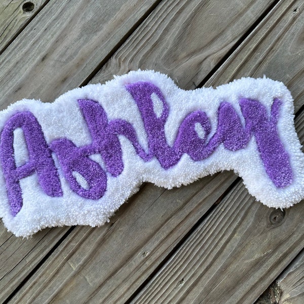 Custom Name Handmade Tufted Rug Etsy