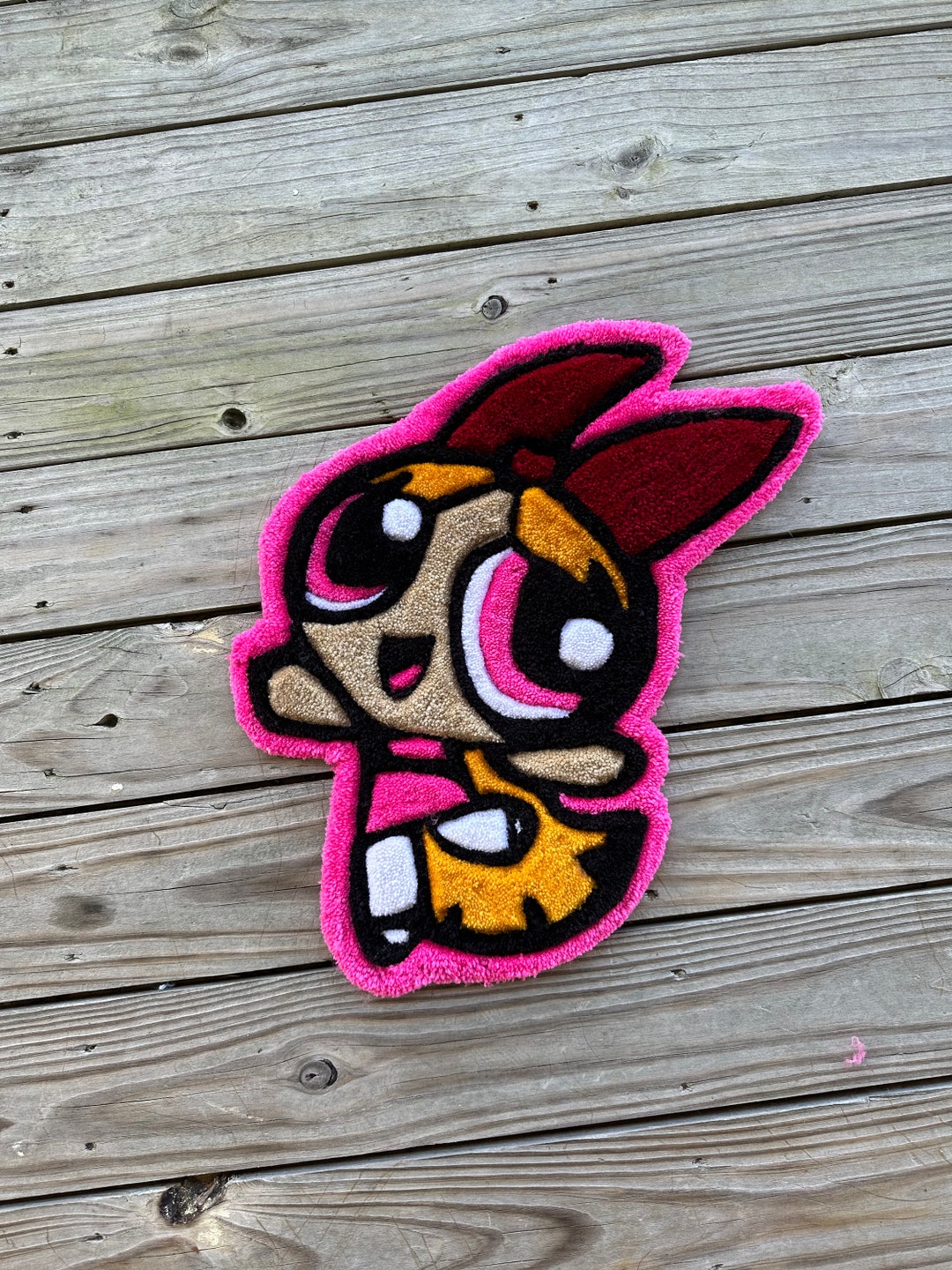Powerpuff Girls Rug Powerpuff Girl Blossom Rug/wallart Etsy