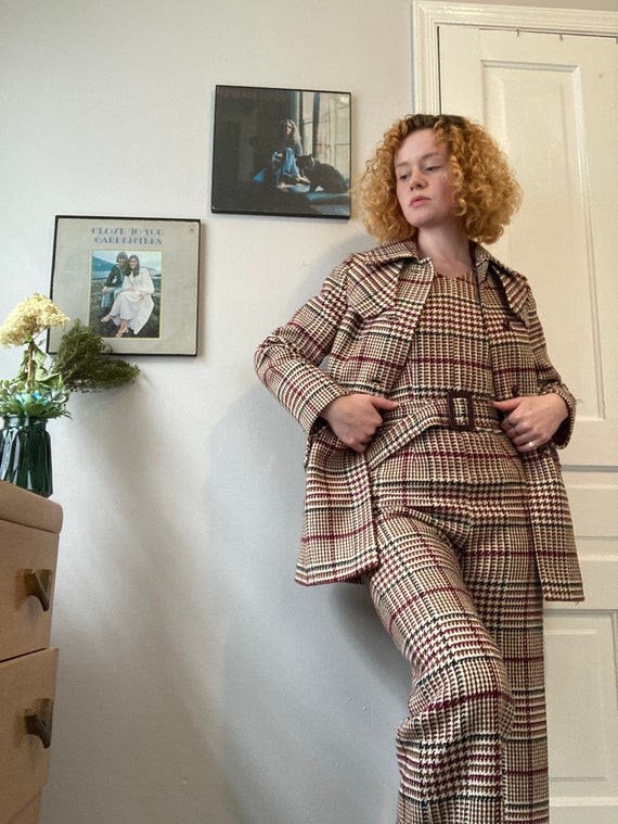Vintage Houndstooth Printed Set