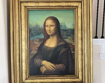 Hand painted Oil Copy of Mona Lisa of happiness and peace