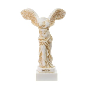 Winged Victory of Samothrace 15cm, Greek Goddess Statue Sculpture Anchient Greek alabaster statue Nikie of Samothrace, The Symbol of Victory