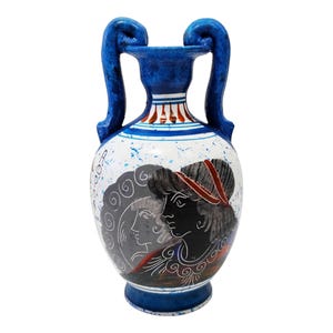 Hand-Painted Aphrodite Greek Vase: Ceramic Amphora, Mythology Art