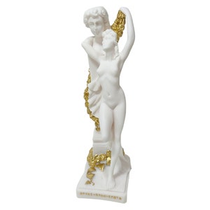 Standbeeld van Aphrodite: albasten eed van liefde, decor uit de Griekse mythologie (22 cm)