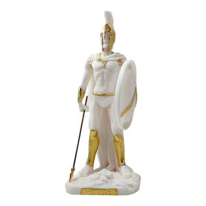 Leonidas statue 21cm 8.2in, Ancient Greek historian, Leonidas Spartan king, Battle of Thermopylae, Ancient sculpture, Greek mythology