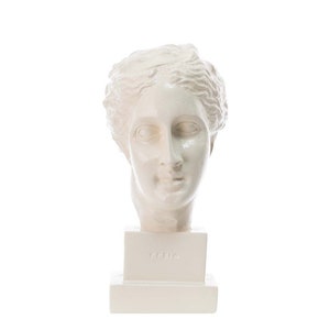 Hygeia head Greek goddess, Greek goddess of health, Greek mythology, Hygeia head sculpture height 15 cm, Hygeia bust statues, Ancient Greek