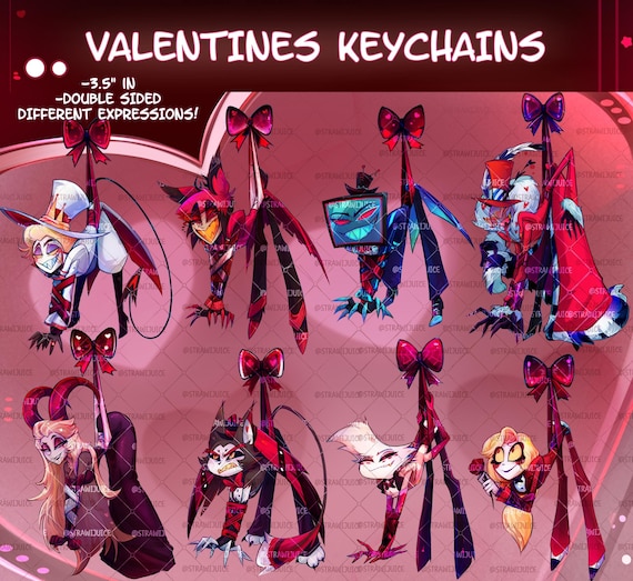 Hazbin Hotel Alastor Valentine's Keychain | Hazbin Hotel