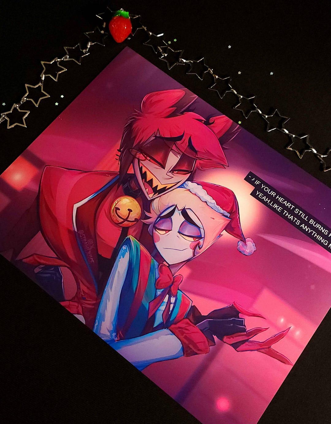 Hazbin Hotel Alastor & Lucifer Christmas Art Print Ll Radioapple Fan ...