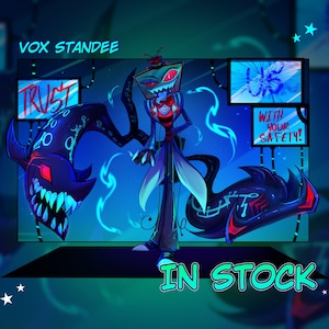 Hazbin Hotel the Vees Vox Acrylic Standees Ll Hazbin Hotel Fanmade