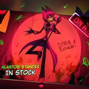 Hazbin Hotel Alastor Standee ll Alastor the radio demon Hazbin hotel Fanmade Standee