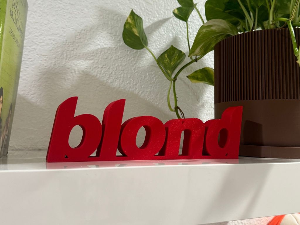 Frank Ocean Blond Sign - Desk or Shelf Display - Etsy