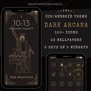 Dark Arcana iOS Theme for iPhone & iPad with Icons, Wallpapers, Widgets