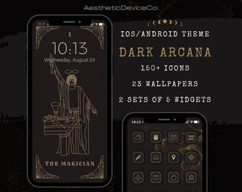 Dark Arcana iOS Theme for iPhone & iPad with Icons, Wallpapers, Widgets
