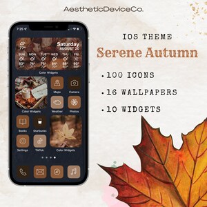 Serene Autumn/Fall iOS Theme for iPhone & iPad with Icons, Wallpapers, Widgets