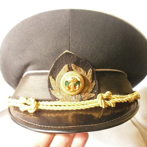 Rare Bulgarian Police Uniform Visor Hat Peaked Cap ORIGINAL