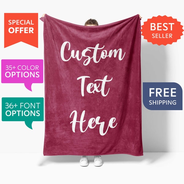 Personalized Throws - Etsy