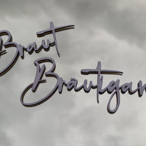Personalisierter Schriftzug Hochzeit - Namensschild Holz - Platzkarte Gäste - Tischdeko Hochzeit - Gastgeschenk personalisiert