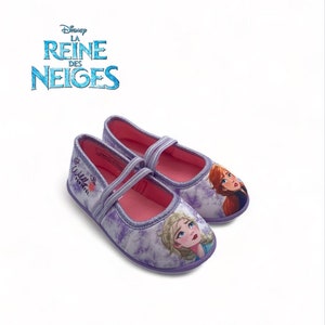 Chaussons la reine des neiges rose style Tie & Dye - Fille