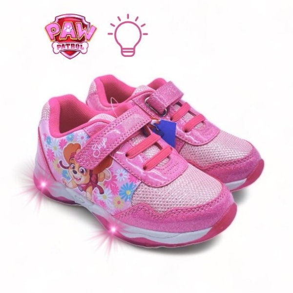 Basket éclairante à scratch rose pour enfant Stella Paw Patrol