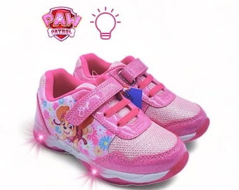 Stella Paw Patrol children&#39;s pink velcro light-up sneaker