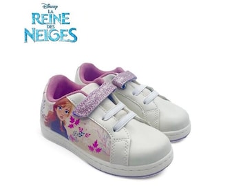 Frozen sneaker with glittery velcro for children - Girls