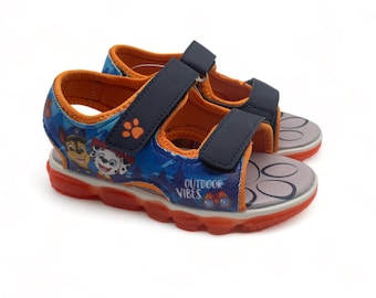 Orange Paw Patrol Boys' "OutDoor Vibes" Light-Up Sandals - Child