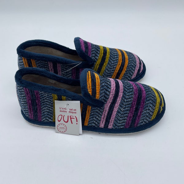Pantuflas multicolores muy suaves